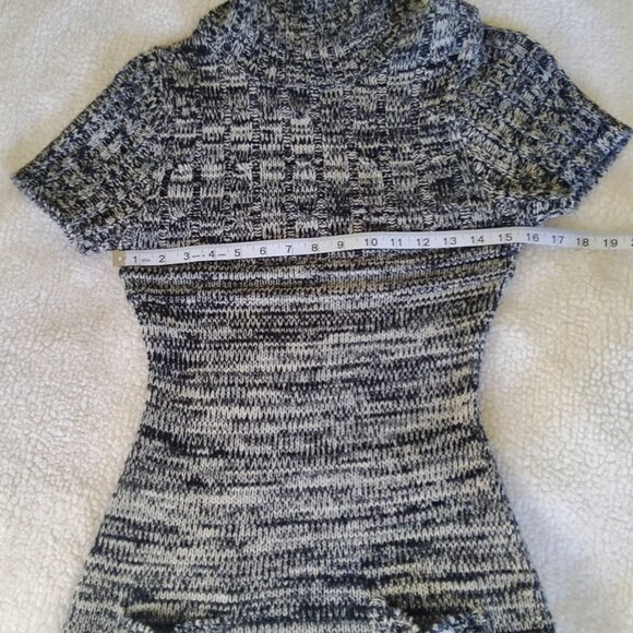 Black Gray Knit Sweater Bodycon dress - Picture 5 of 10